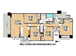 ザ・ガーデネスクシティコムズ館 4LDKの間取図画像