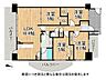 間取り：16.4帖のLDKを中心に、各室に収納を備えた三方角部屋の4LDK。