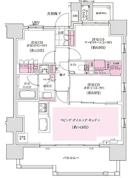 同じ建物の物件間取り写真 - ID:213099131796