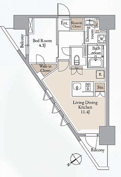 同じ建物の物件間取り写真 - ID:213102911935