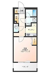 ＶＩＴＡ　ＶＩＶＡＣＥ 4階1Kの間取り