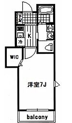 JCストリートカグラ（JC　street　Kagura） 3階1Kの間取り