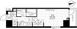 ステージファースト飯田橋アジールコート 1Kの間取図画像