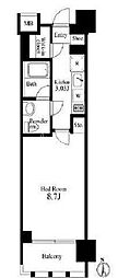 Primal新宿若松町 1Kの間取図画像