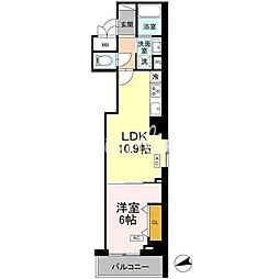 ロイジェント南池袋 1LDKの間取図画像