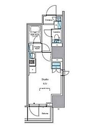 ルフォンプログレ渋谷ヒルトップ ワンルームの間取図画像