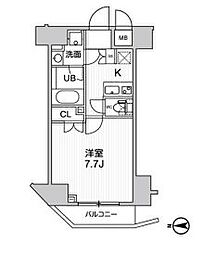 GRAND神楽坂 1Kの間取図画像