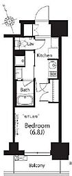 フレンシア文京関口 1Kの間取図画像