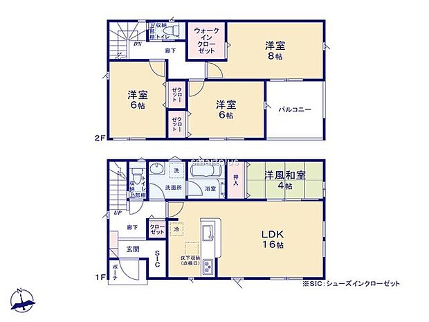 〜収納豊富なプランを採用〜 ・ウォークインクローゼットなど収納豊富なプランを採用。家の中がスッキリと片付きます。 ・今のお住まいと収納力をぜひ比較してみてください。 