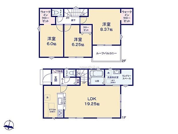 〜広々したＬＤＫを設けたプラン〜 ・ＬＤＫは何と19帖。ご家族で過ごす空間だからこそ、余裕のある広さでお過ごしくださいませ。 ・ご内覧の際は家具の配置などもイメージしてみてくださいね。 