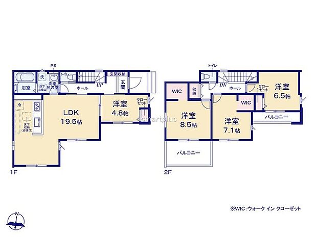 〜水周り集中プランを採用〜 ・キッチン・洗面など水回りを集中させることで家事のしやすい間取。 ・日々の事なので家事導線もご見学の際にぜひチェックしてみてください。 