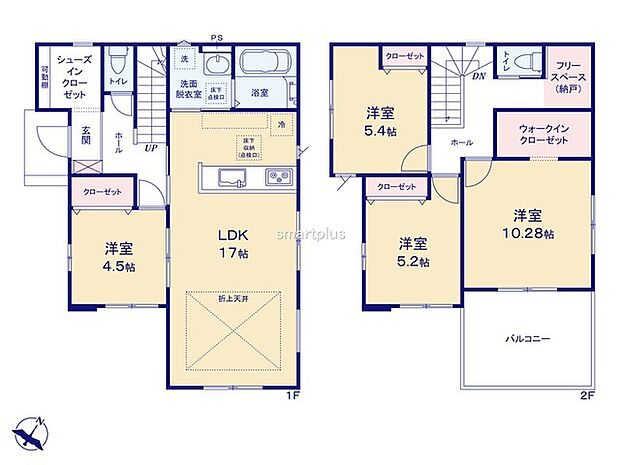 〜水周り集中プランを採用〜 ・キッチン・洗面など水回りを集中させることで家事のしやすい間取。 ・日々の事なので家事導線もご見学の際にぜひチェックしてみてください。 