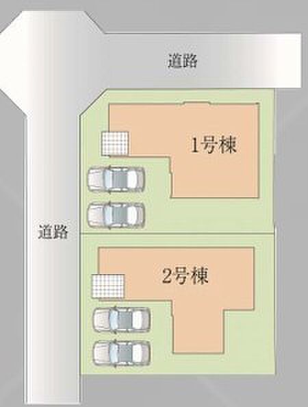 〜カースペース2台分確保〜 ・各棟カースペースが2台分ございますので、車通勤の方にもお勧めのプランとなっております。 ・余裕の敷地で余裕のある新生活をお過ごしいただけます。 