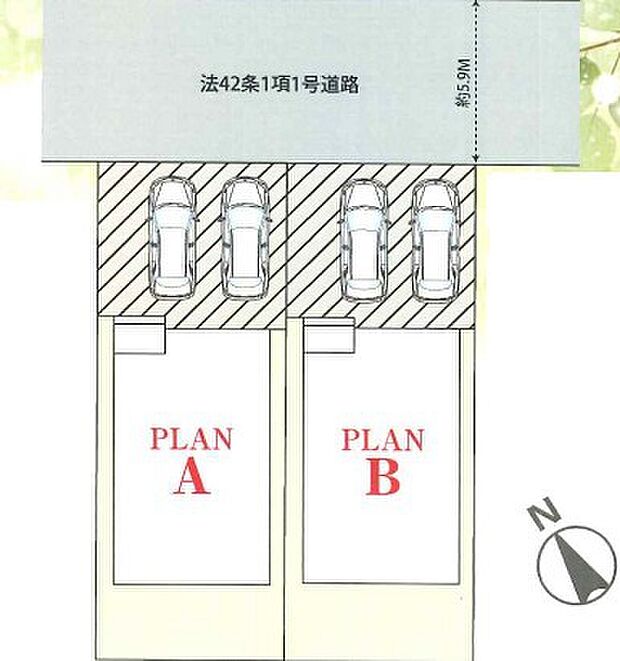 〜カースペース2台以上確保〜 ・各棟カースペースが2台以上ございますので、車通勤の方にもお勧めのプランとなっております。 ・余裕の敷地で余裕のある新生活をお過ごしいただけます。 