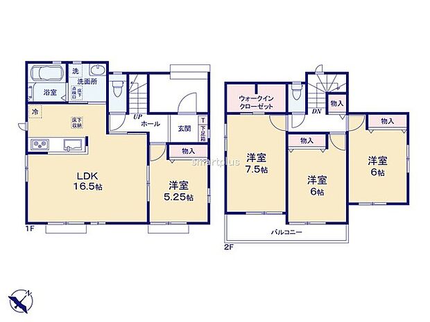 〜全居室南向きの間取り〜 ・各居室が南向きなので穏やかな陽の入る陽当り良好な仕様。 ・明るい空間でくつろぎのお時間をお過ごしいただけます。 