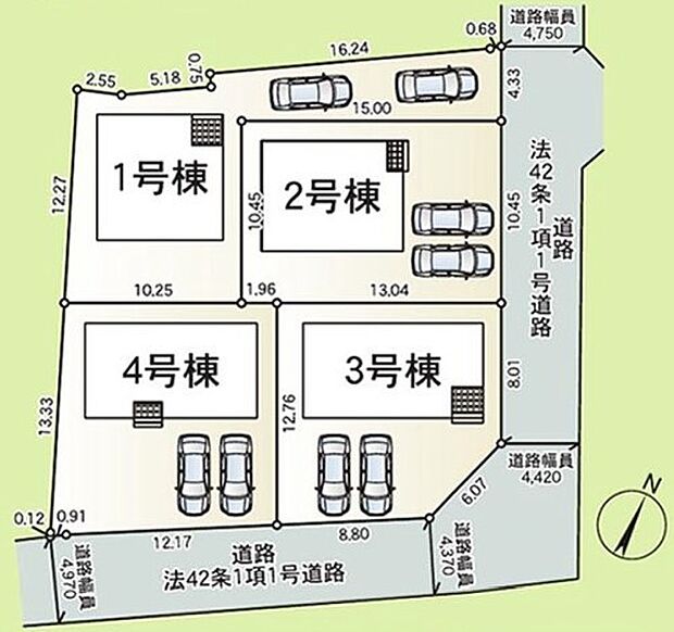 〜カースペース2台以上確保〜 ・各棟カースペースが2台以上ございますので、車通勤の方にもお勧めのプランとなっております。 ・余裕の敷地で余裕のある新生活をお過ごしいただけます。 