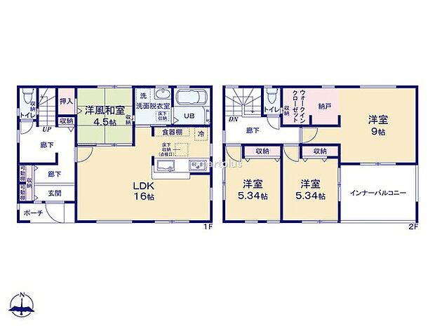 〜水回り集中プランを採用〜 ・キッチン・洗面など水回りを集中させることで家事のしやすい間取。 ・日々の事なので家事導線もご見学の際にぜひチェックしてみてください。