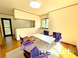 つくば市西大井　〜再生住宅〜 4LDKのリビング/ダイニング