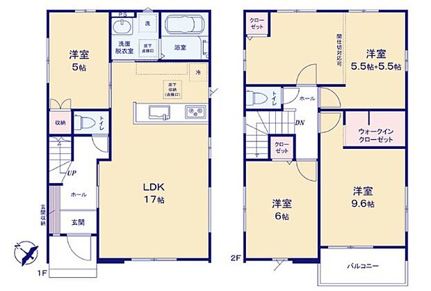 〜水回り集中プランを採用〜 ・キッチン・洗面など水回りを集中させることで家事のしやすい間取。 ・日々の事なので家事導線もご見学の際にぜひチェックしてみてください。 