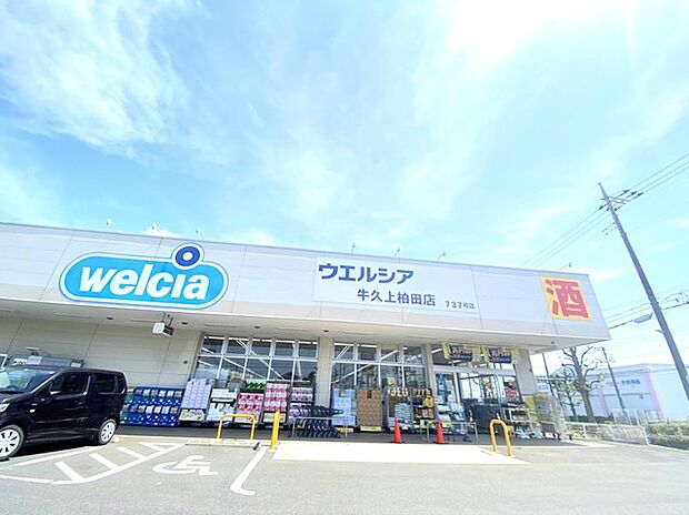 ウエルシア　牛久上柏田店（600m）