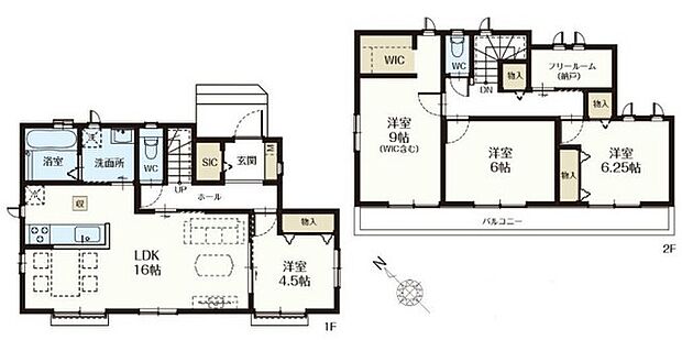 〜水回り集中プランを採用〜 ・キッチン・洗面など水回りを集中させることで家事のしやすい間取。 ・日々の事なので家事導線もご見学の際にぜひチェックしてみてください。 