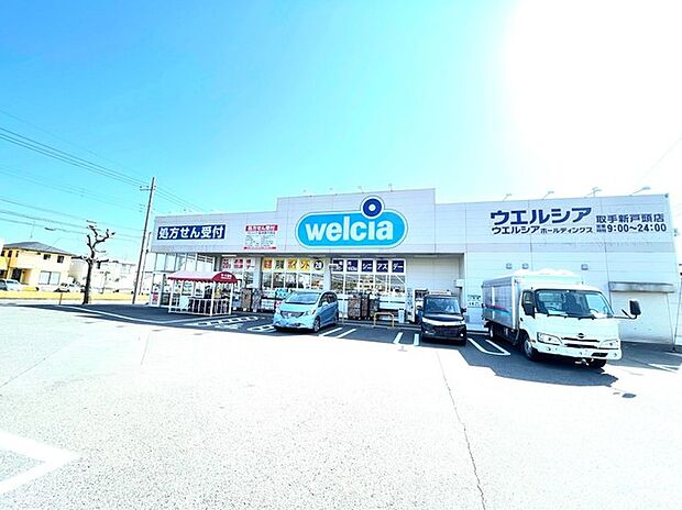 ウエルシア　取手新戸頭店（1100m）