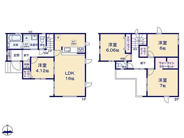 ~収納豊富なプランを採用~ ・ウォークインクローゼットなど収納豊富なプランを採用。家の中がスッキリと片付きます。 ・今のお住まいと収納力をぜひ比較してみてください。
