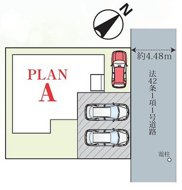 ~余裕のある広々した敷地~ ・土地面積はなんと43.32坪。余裕の敷地で余裕のある新生活をお過ごしいただけます。 ・ぜひ現地で一度その広さをご体感くださいませ。