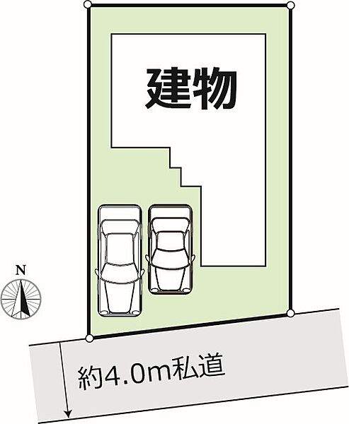 ～カースペース2台分ご用意～ ・2台分のカースペースがございますので、車通勤の方やご来客の多い方にもお勧めのお住まいです。 ・余裕の敷地で余裕の新生活をお過ごしいただけます。