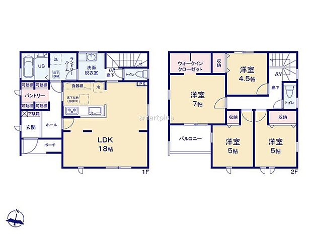 〜収納豊富なプランを採用〜 ・ウォークインクローゼット、パントリーなど収納豊富なプランを採用。 ・今のお住まいと収納力をぜひ比較してみてください。 