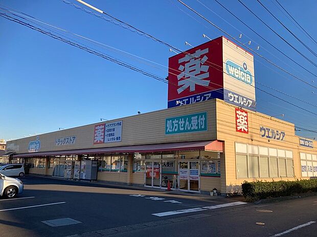 ウエルシア　牛久神谷店（350m）
