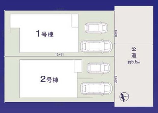 ~カースペース2台以上確保~ ・各棟カースペースが2台以上ございますので、車通勤の方にもお勧めのプランとなっております。 ・余裕の敷地で余裕のある新生活をお過ごしいただけます。