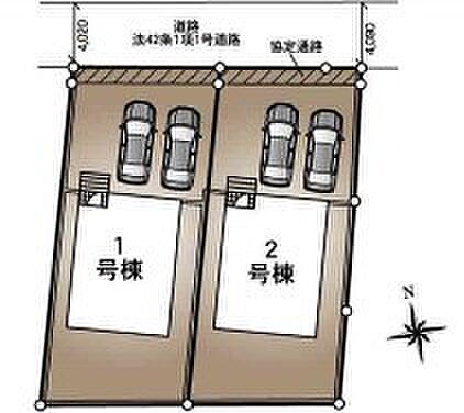 ~南庭で陽当りも良好な区画~ ・南側にお庭を設ける事で将来に亘って陽当りを確保したプラン。 ・ガーデニングなどもお楽しみいただけます。人工芝、ウッドデッキなどオプションもお任せください。