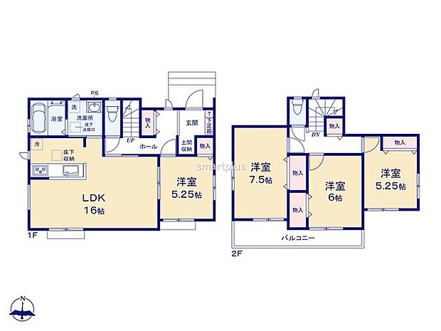 〜全居室南向きの間取り〜 ・各居室が南向きなので穏やかな陽の入る陽当り良好な仕様。 ・明るい空間でくつろぎのお時間をお過ごしいただけます。 