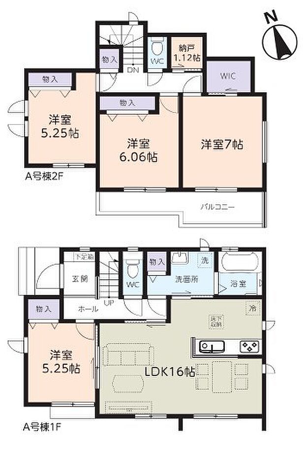 〜全居室南向きの間取り〜 ・各居室が南向きなので穏やかな陽の入る陽当り良好な仕様。 ・明るい空間でくつろぎのお時間をお過ごしいただけます。