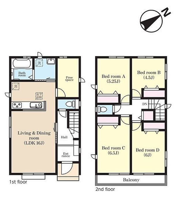 〜「フリースペース」のあるプラン〜 ・その名の通りご自由に使える「フリースペース」をご用意。 ・テレワークスペースとして、物置として、など様々な用途にご利用いただけます。