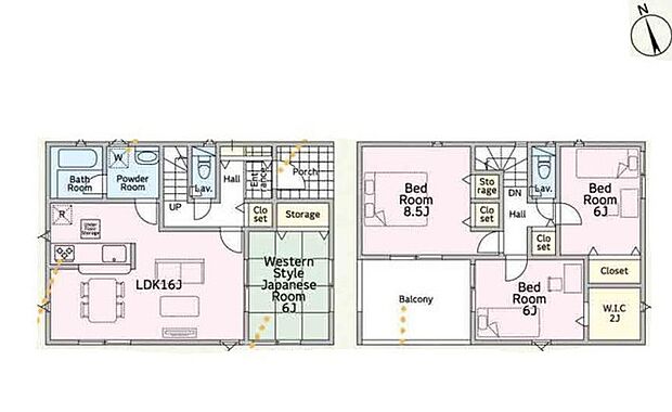 〜収納豊富なプランを採用〜 ・ウォークインクローゼットなど収納豊富なプランを採用。家の中がスッキリと片付きます。 ・今のお住まいと収納力をぜひ比較してみてください。 