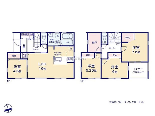 ~水回り集中プランを採用~ ・キッチン・洗面など水回りを集中させることで家事のしやすい間取。 ・日々の事なので家事導線もご見学の際にぜひチェックしてみてください。