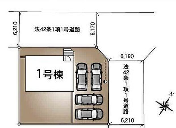 〜開放感のある角地の立地〜 ・角地に位置しておりますので、2方向に向かって開けており開放感のある立地となっております。 ・ぜひ現地でこの開放感をご体感くださいませ。