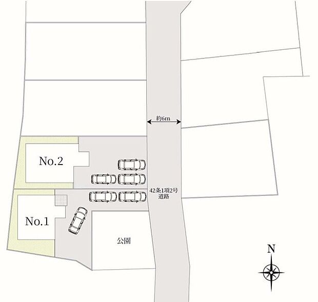 〜カースペース2台以上確保〜 ・各棟カースペースが2台以上ございますので、車通勤の方にもお勧めのプランとなっております。 ・余裕の敷地で余裕のある新生活をお過ごしいただけます。