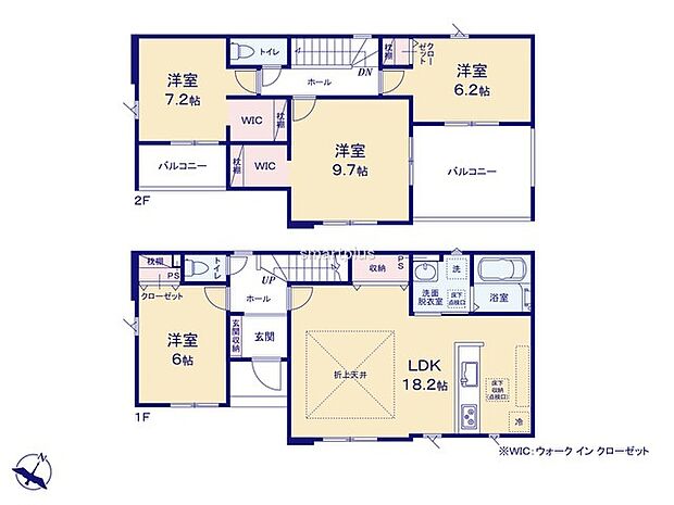 〜水回り集中プランを採用〜 ・キッチン・洗面など水回りを集中させることで家事のしやすい間取。 ・日々の事なので家事導線もご見学の際にぜひチェックしてみてください。 