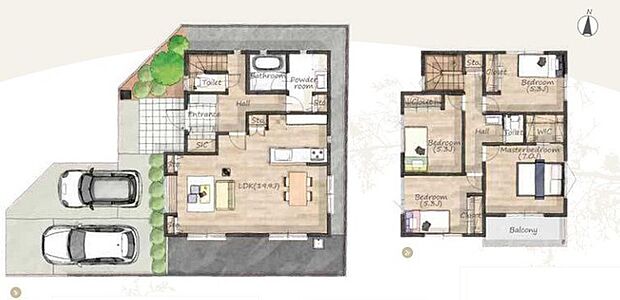 〜収納豊富なプランを採用〜 ・ウォークインクローゼットなど収納豊富なプランを採用。家の中がスッキリと片付きます。 ・今のお住まいと収納力をぜひ比較してみてください。 