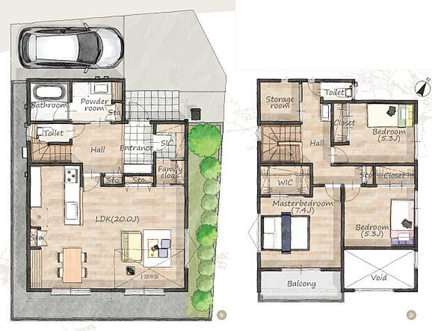 ~無駄のない3LDKプランを採用~ ・最も数の多い4LDKでは意外と部屋を持て余してしまう方に人気の3LDKを採用。 ・DINKS世帯の方、お子様が独立されたご夫婦にも人気の間取りです。