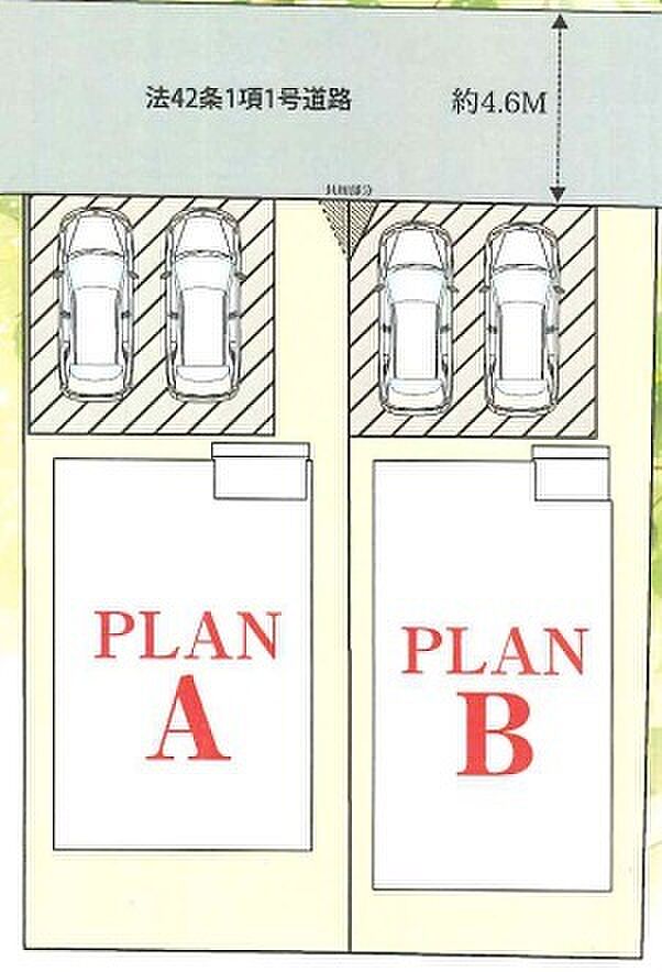 ～カースペース2台以上確保～ ・各棟カースペースが2台以上ございますので、車通勤の方にもお勧めのプランとなっております。 ・余裕の敷地で余裕のある新生活をお過ごしいただけます。
