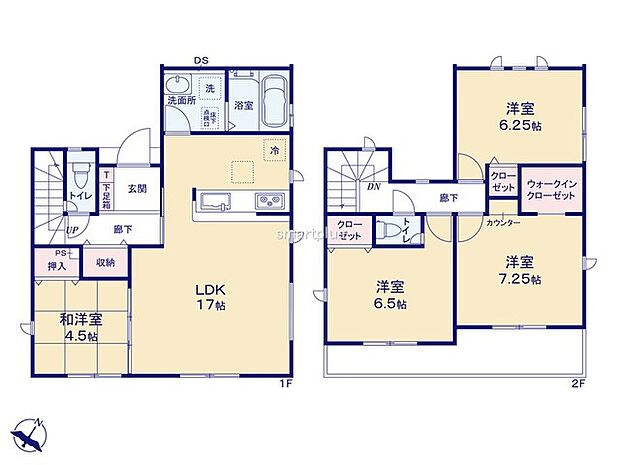 ～収納豊富なプランを採用～ ・ウォークインクローゼットなど収納豊富なプランを採用。家の中がスッキリと片付きます。 ・今のお住まいと収納力をぜひ比較してみてください。 
