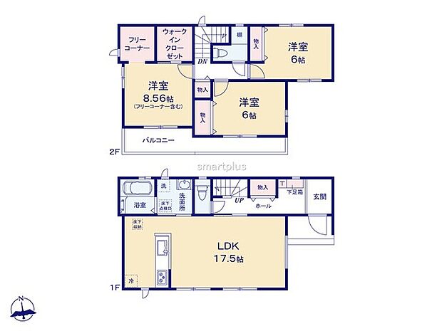 〜収納豊富なプランを採用〜 ・ウォークインクローゼットなど収納豊富なプランを採用。家の中がスッキリと片付きます。 ・今のお住まいと収納力をぜひ比較してみてください。