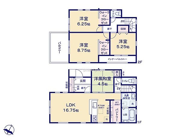 ～収納豊富なプランを採用～ ・ウォークインクローゼット、パントリーなど収納豊富なプランを採用。家の中がスッキリと片付きます。 ・今のお住まいと収納力をぜひ比較してみてください。