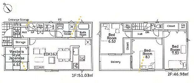 ～「納戸」のあるプランを採用～ ・納戸があるので季節物や趣味の道具、普段使わないものなど様々なものがスッキリと片付きます。 ・収納力があるのでタンスなどを置いて部屋が狭くならずに済みます。 