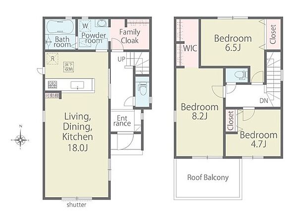 ~収納豊富なプランを採用~ ・ウォークインクローゼット、ファミリークロークなど収納豊富なプランを採用。 ・今のお住まいと収納力をぜひ比較してみてください。