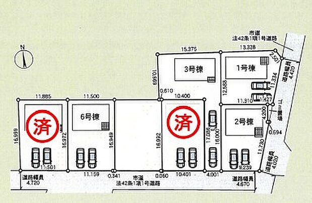 ~カースペース2台以上確保~ ・各棟カースペースが2台以上ございますので、車通勤の方にもお勧めのプランとなっております。 ・余裕の敷地で余裕のある新生活をお過ごしいただけます。